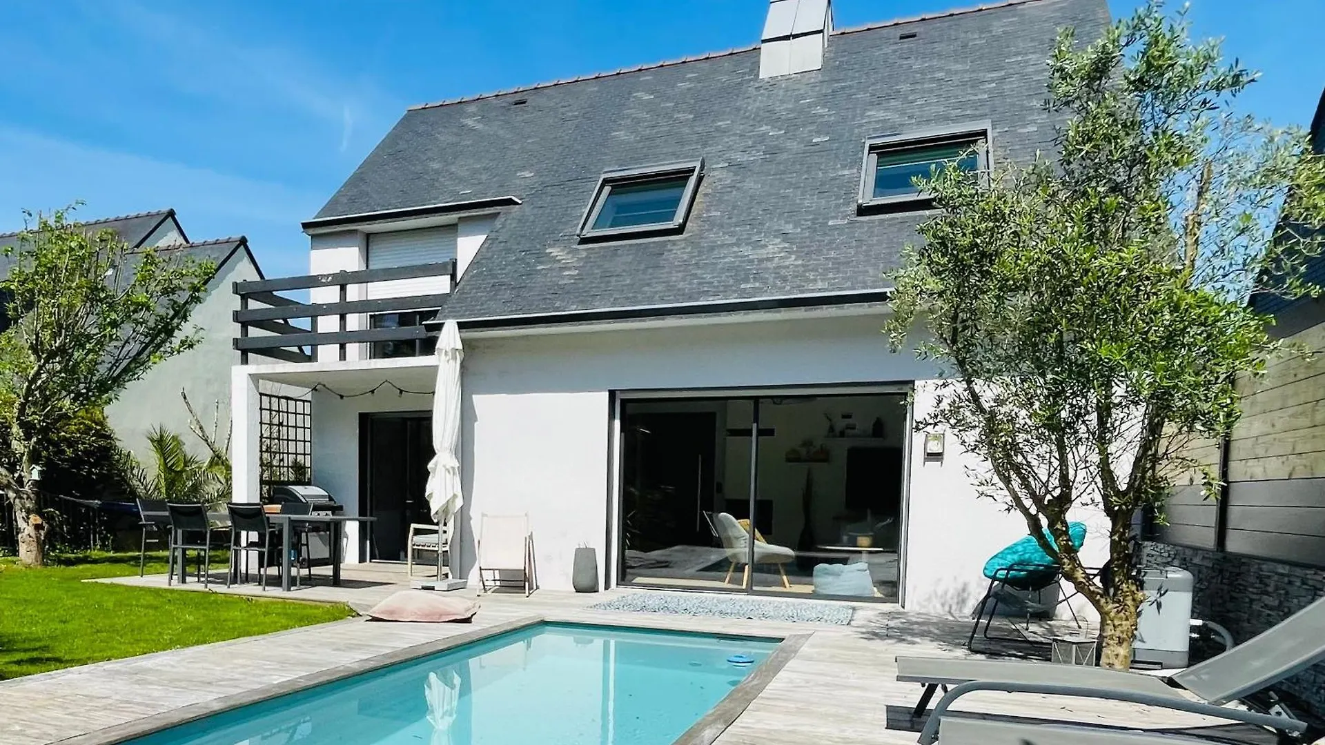 Villa Larmor-Plage 8 Personnes Avec Piscine